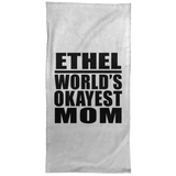 Ethel World's Okayest Mom - Hand Towel