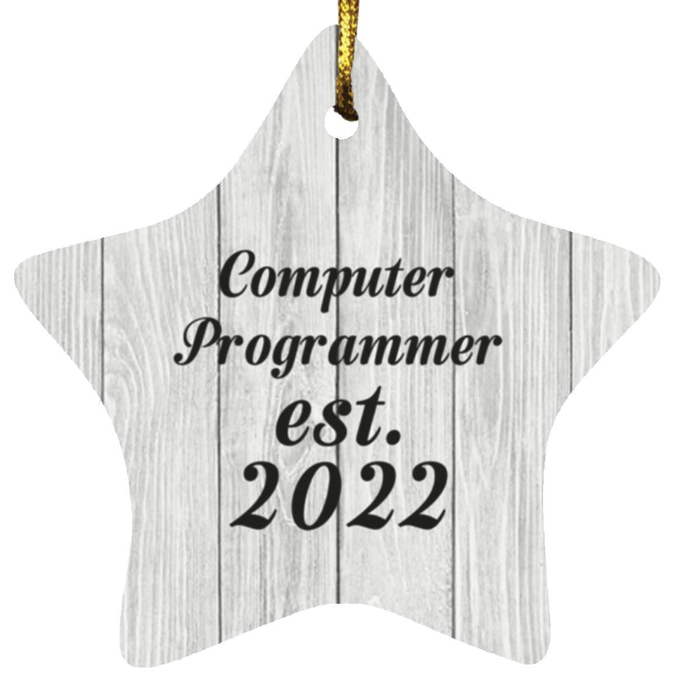 Computer Programmer Established Est. 2022 - Star Ornament F