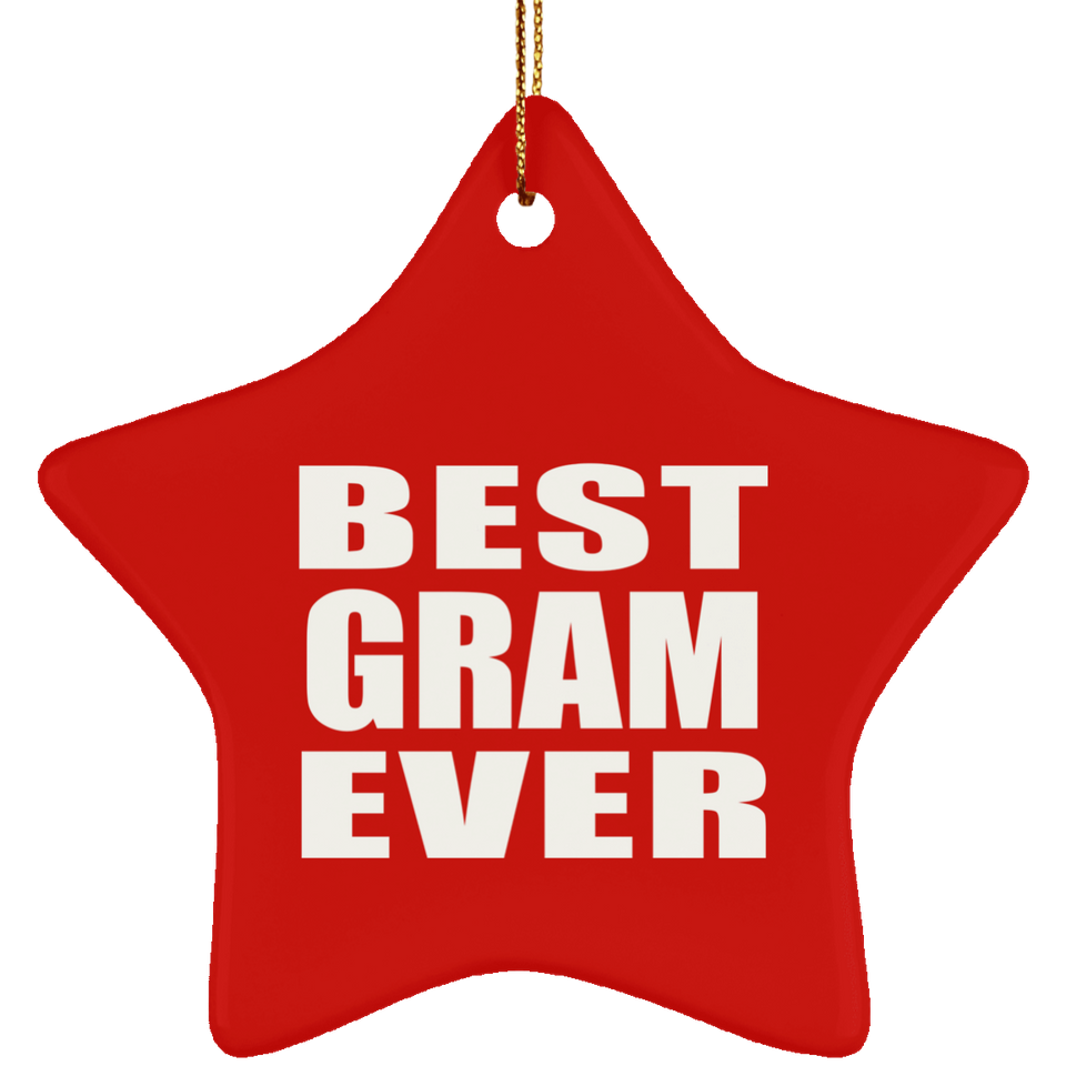 Best Gram Ever - Star Ornament