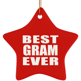 Best Gram Ever - Star Ornament