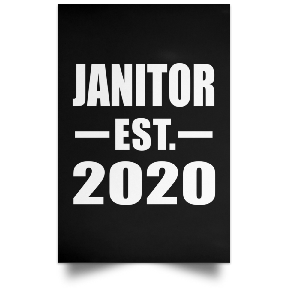 Janitor Established EST. 2020 - Poster Portrait