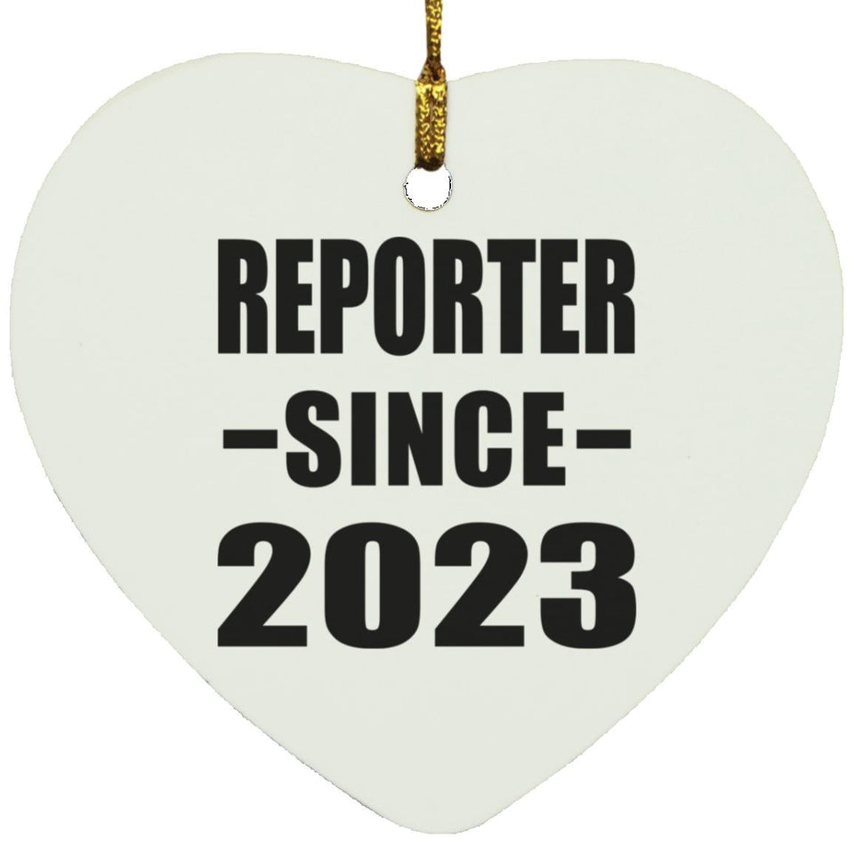 Reporter Since 2023 - Heart Ornament