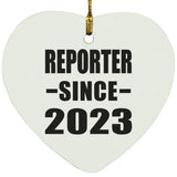 Reporter Since 2023 - Heart Ornament