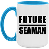 Future Seaman - 15oz Accent Mug Blue