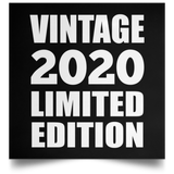 4th Birthday Vintage 2020 Limited Edition - Poster Square