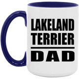 Lakeland Terrier Dad - 15oz Accent Mug Purple