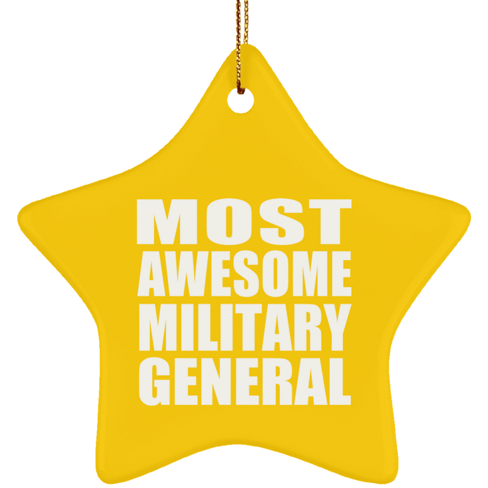 Most Awesome Military General - Star Ornament