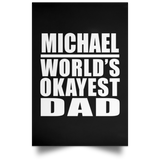 Michael World's Okayest Dad - Poster Portrait