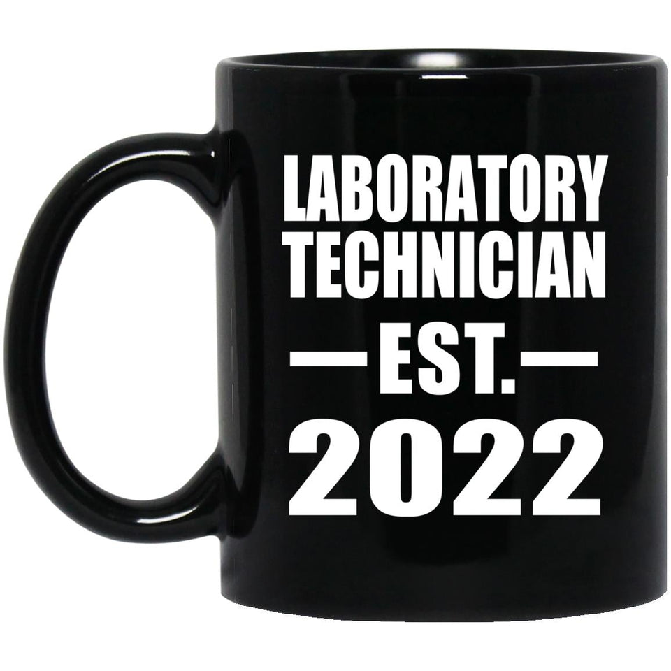 Laboratory Technician Established EST. 2022 - 11oz Coffee Mug Black