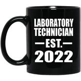 Laboratory Technician Established EST. 2022 - 11oz Coffee Mug Black