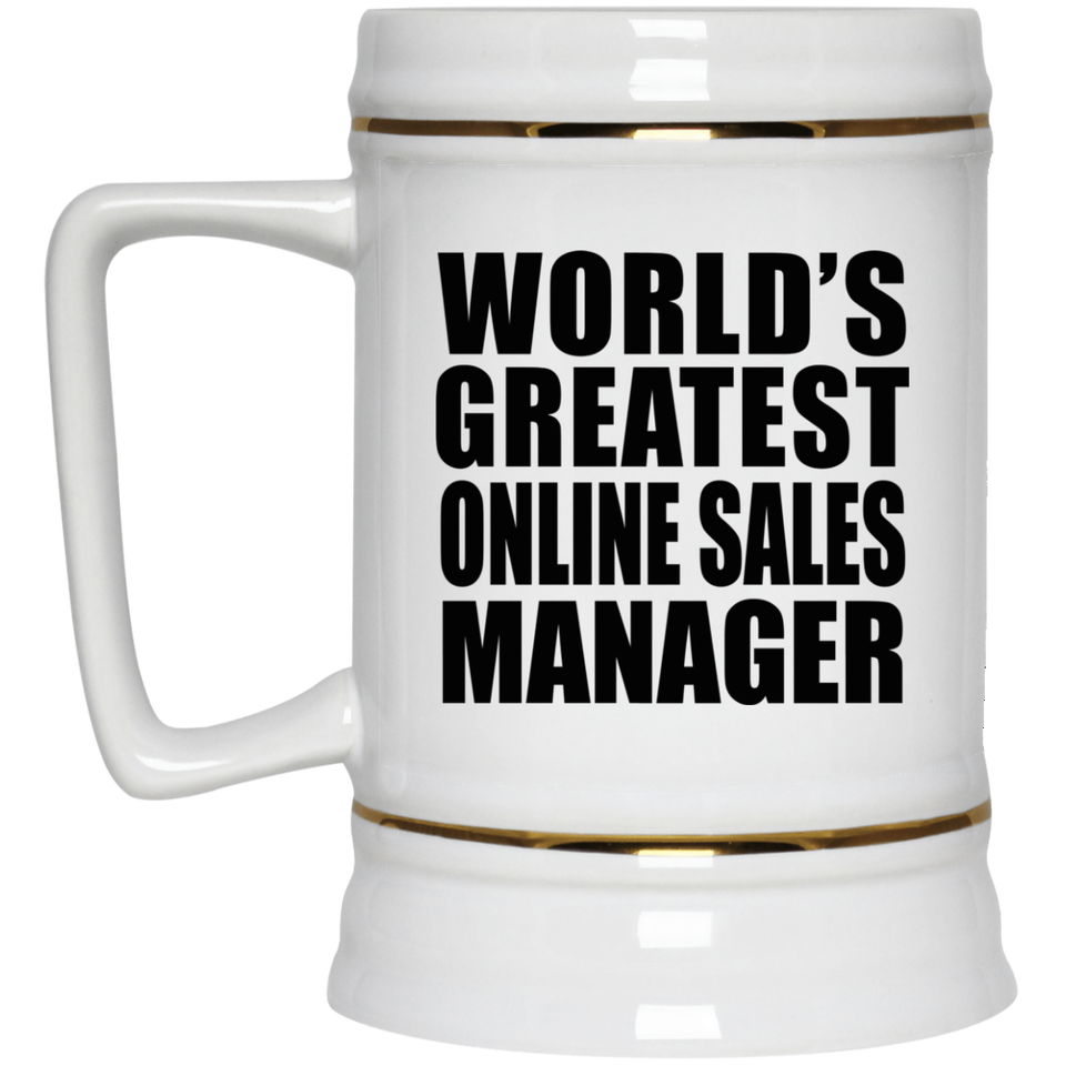 World's Greatest Online Sales Manager - Beer Stein