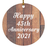 Happy 45th Anniversary 2021 - Circle Ornament E