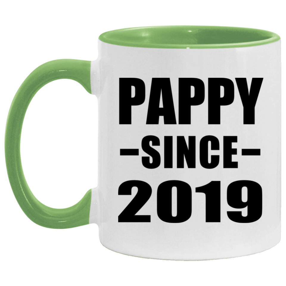 Pappy Since 2019 - 11oz Accent Mug Green