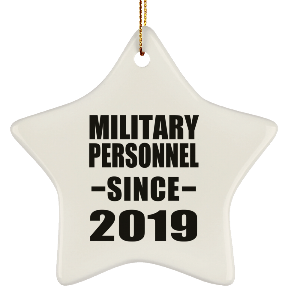 Military Personnel Since 2019 - Star Ornament