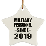 Military Personnel Since 2019 - Star Ornament