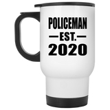 Policeman Established EST. 2020 - White Travel Mug