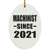Machinist Since 2021 - Oval Ornament