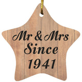 83rd Anniversary Mr & Mrs Since 1941 - Star Ornament C