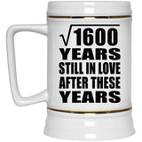 40th Anniversary Square Root of 1600 Years Still In Love - Beer Stein