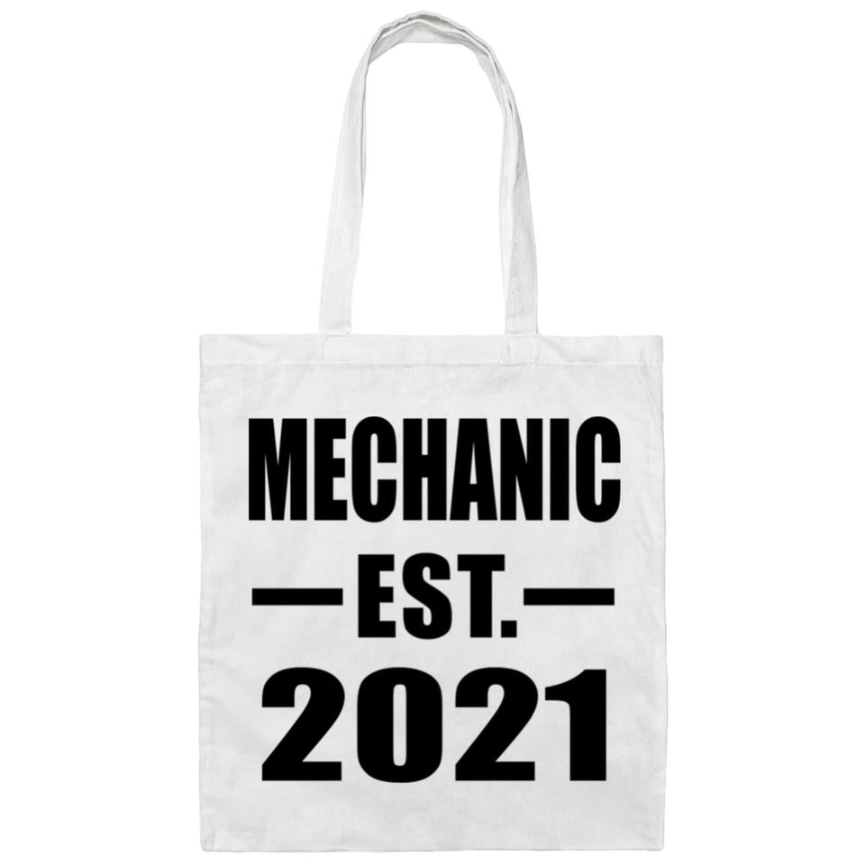 Mechanic Established EST. 2021 - Tote Bag White