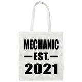 Mechanic Established EST. 2021 - Tote Bag White