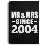 20th Anniversary Mr & Mrs Since 2004 - Canvas Portrait