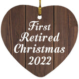 First Retired Christmas 2022 - Heart Ornament D