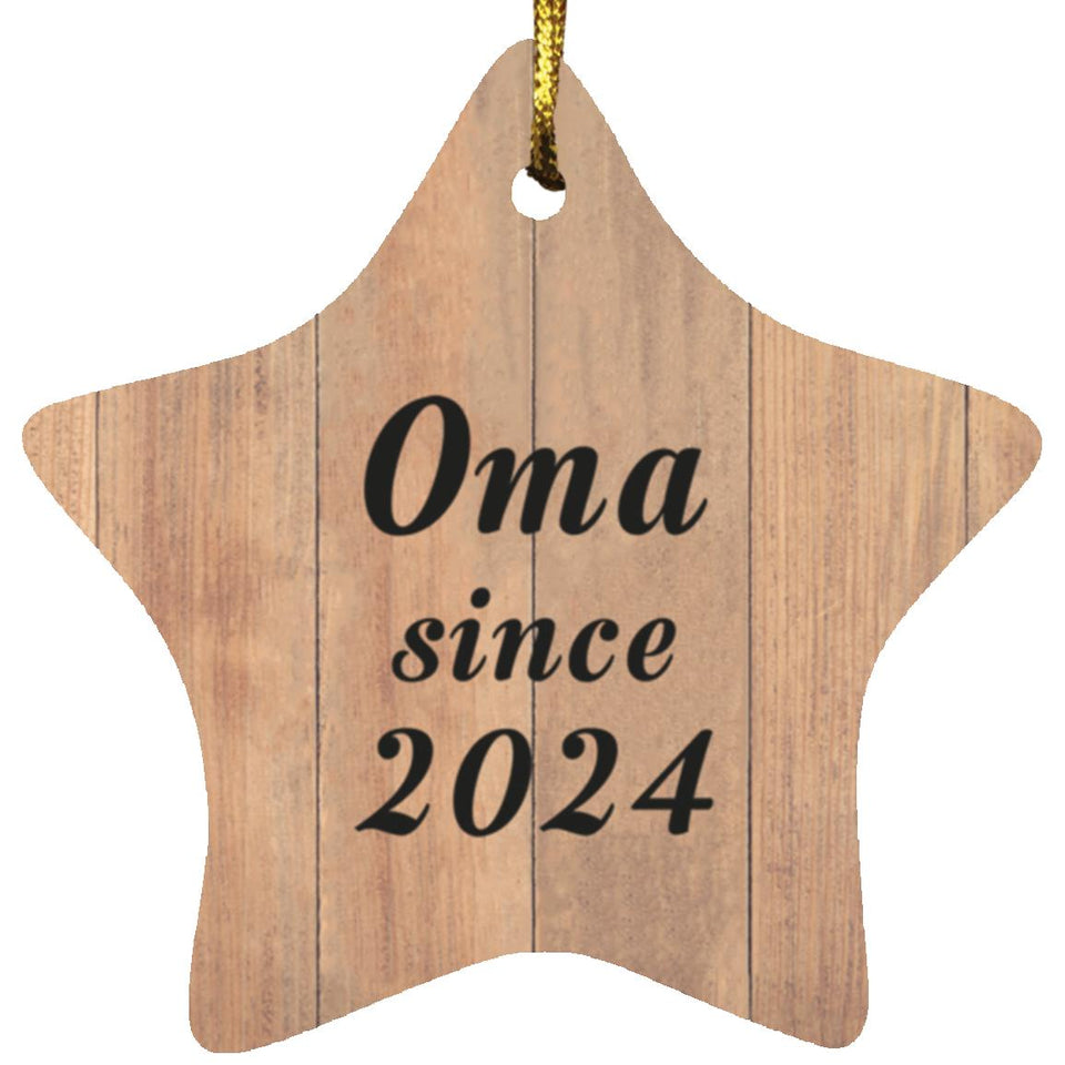 Oma Since 2024 - Star Ornament C