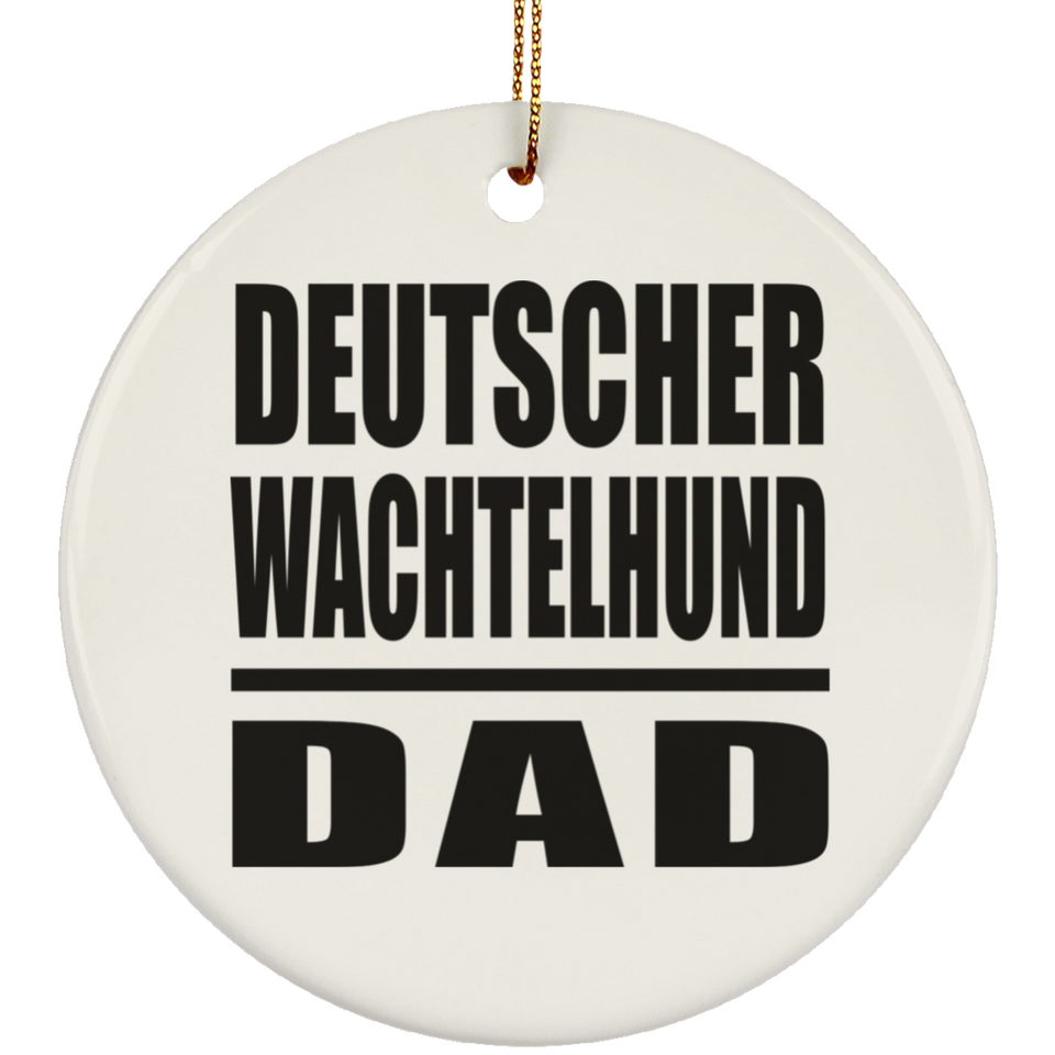 Deutscher Wachtelhund Dad - Circle Ornament