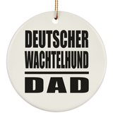 Deutscher Wachtelhund Dad - Circle Ornament