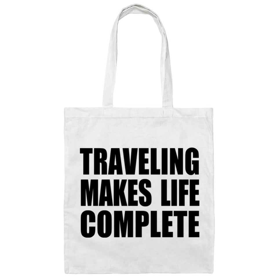 Traveling Makes Life Complete - Tote Bag White
