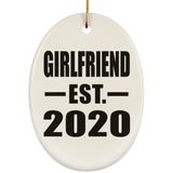 Girlfriend Established EST. 2020 - Oval Ornament