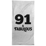 91st Birthday 91 & Fabulous - Hand Towel
