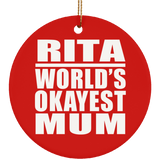 Rita World's Okayest Mum - Circle Ornament