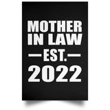 Mother In Law Established EST. 2022 - Poster Portrait