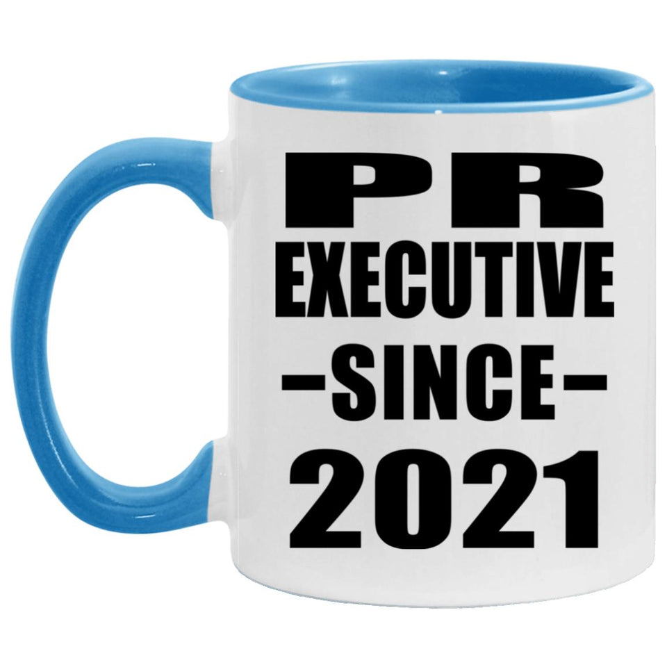 Pr Executive Since 2021 - 11oz Accent Mug Blue