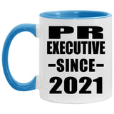 Pr Executive Since 2021 - 11oz Accent Mug Blue