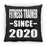Fitness Trainer Since 2020 - Throw Pillow Black