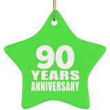 90th Anniversary 90 Years - Star Ornament