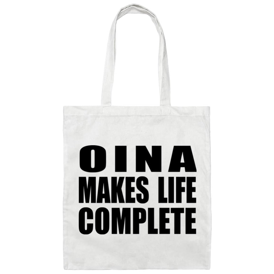 Oina Makes Life Complete - Tote Bag White