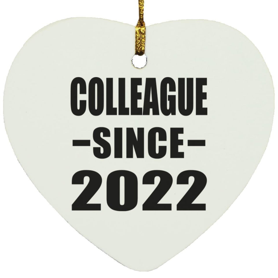Colleague Since 2022 - Heart Ornament