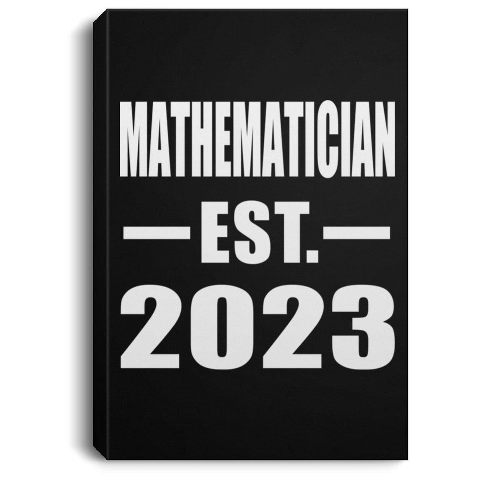 Mathematician Established EST. 2023 - Canvas Portrait
