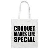 Croquet Makes Life Special - Tote Bag White