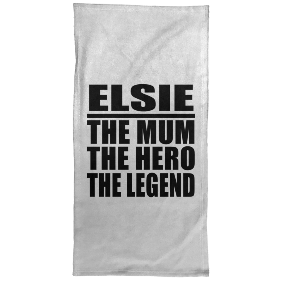 Elsie The Mum The Hero The Legend - Hand Towel