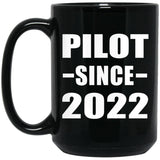 Pilot Since 2022 - 15oz Coffee Mug Black
