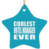 Coolest Hotel Manager Ever - Star Ornament