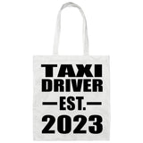 Taxi Driver Established EST. 2023 - Tote Bag White