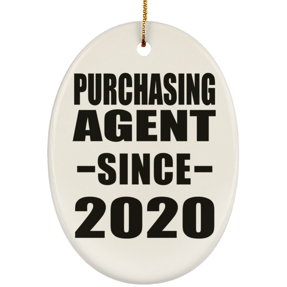 Purchasing Agent Since 2020 - Oval Ornament