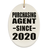 Purchasing Agent Since 2020 - Oval Ornament