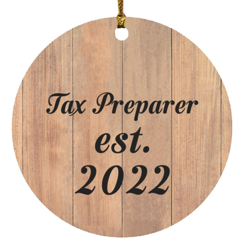 Tax Preparer Established Est. 2022 - Circle Ornament C